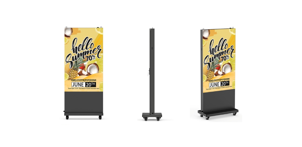 屋外自立型LEDビジョン（3.91ピッチW500×H1000）